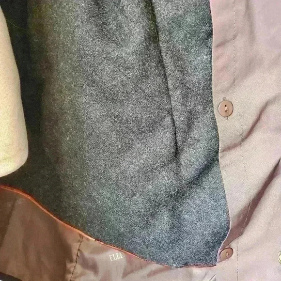 ELLEN TRACY black and olive green  trench size xs. - Picture 7 of 11